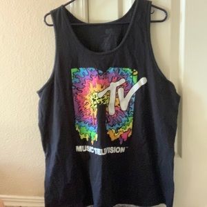 Black (MULTI-COLOR) MTV Tank Top